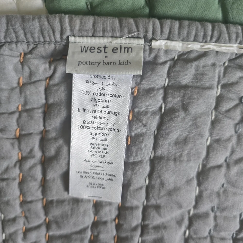 Pottery Barn Kids x West Elm Toddler Quilt.